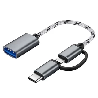 2 in 1 Type-C OTG TO USB 3.0 อินเทอร์เฟซ OTG สายอะแด๊ปเตอร์ Fast ตัวเชื่อมต่อเพื่อส่งผ่าน