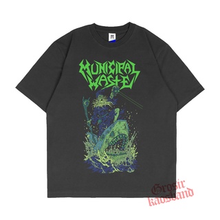 oversize T-shirt เสื้อยืด พิมพ์ลาย Metal MUNICIPAL WASTE พรีเมี่ยม สําหรับผู้ชาย และผู้หญิง S-5XL