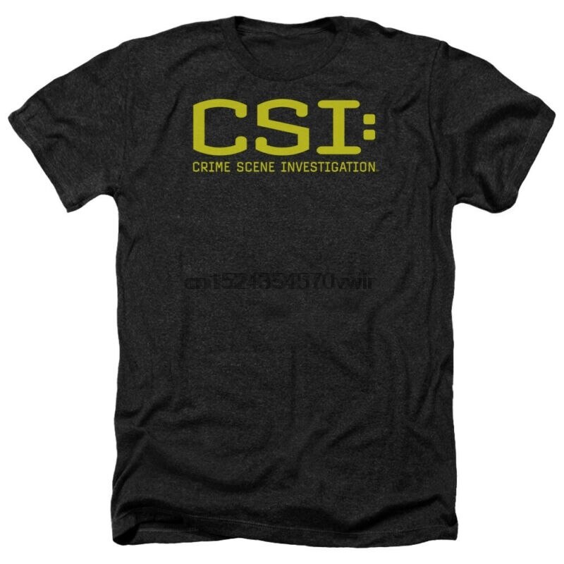 เสื้อยืด พิมพ์ลายโลโก้ Csi Crime Scene Investigation สําหรับผู้ใหญ่