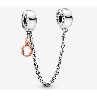 [พร้อมส่ง สินค้าแท้ 💯] Pandora Dangling Crown O Safety Chain Charm (5 cm.)