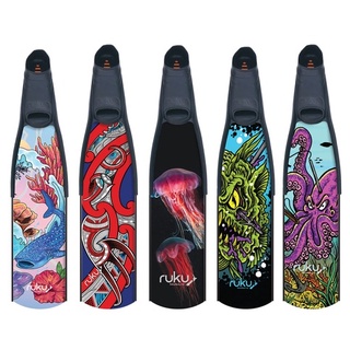 RUKU l Freediving fins - ฟินฟรีไดฟ์ RUKU วัสดุ fiber composite เกรดพรีเมี่ยมจากประเทศนิวซีแลนด์