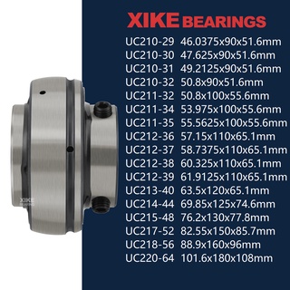 XiKe UC213-40 UC214-44 UC215-48 UC217-52 UC218-56 UC220-64 ตลับลูกปืนเม็ดกลมทรงกลม