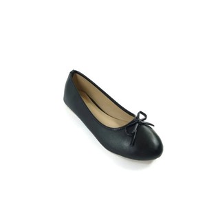 Three sis shoes รองเท้าส้นแบน Ballet Pearl รุ่น AA01 ( Black )