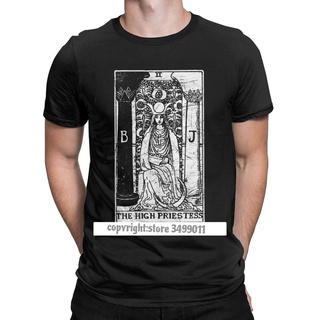 เสื้อยืดท็อป ผ้าฝ้าย พิมพ์ลายไพ่ทาโรต์ Major Arcana สําหรับผู้ชาย900338