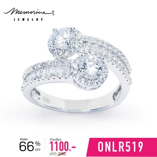 Memorine Jewelry แหวนเงินแท้ 925 ฝังเพชรสวิส (CZ) : ONLR519