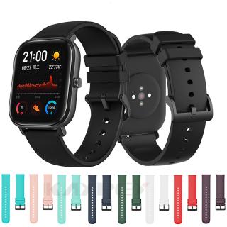 สายซิลิโคนนุ่มสำหรับ Huami Amazfit GTS/GTS 3 2 2e 2Mini 20 มม.