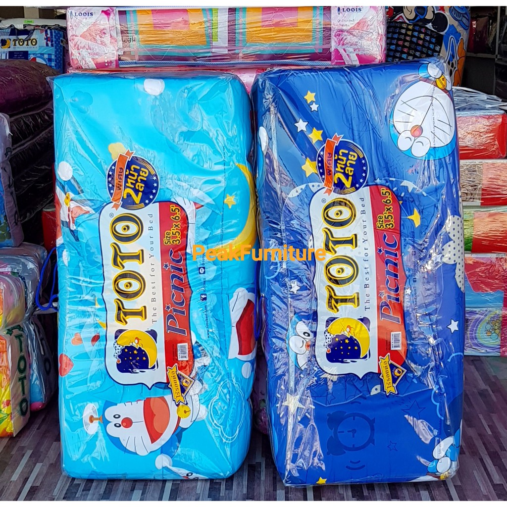 Saleที่นอนปิคนิค 3.5ฟุตTOTO ลายโดเรมอน โตโต้(สั่งได้ครั้งล่ะ1ชิ้นเท่านั้น)