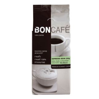 คุ้มสุดๆ BONCAFE ESPRESSO BEAN 250g บอนกาแฟ เอสเพรสโซ่ เม็ดกาแฟคั่ว ระดับการคั่วเข้ม-เข้มมาก รสขม เข้มข้น Premium Gourme