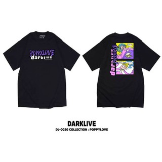 New Arrival ! เสื้อยืดเเนวสตรีทแฟชั่น​ สกรีนลาย DARKLIVE Poppy Love  - Tshirt Streetwear