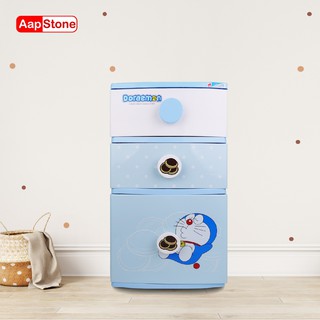 Aapstone ตู้ลิ้นชัก 3 ชั้น หน้ากว้าง 42 ซม. โดราเอมอน Doraemon ลิขสิทธิ์แท้ ลายโดรายากิ