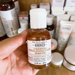 (ป้ายไทย)Kiehls Calendula Herbal-Extract Toner Alcohol-Free 40ml.