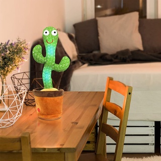 【topfire】Retailmnl Dancing Cactus Plush Toys Electronic Shake Dancing Cactus Funny Early Education Toys