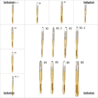 Inthehot✿ สกรูต๊าป M2 M2.5 M3 M3.5 M4 M5 M6 M8 Hss เครื่องไขควงตัวเมีย เกลียวด้านใน