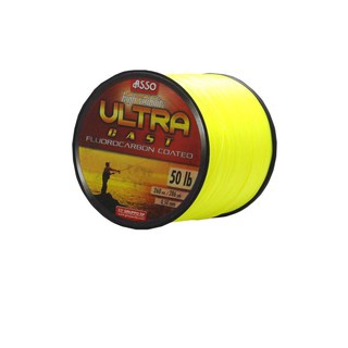 ASSO สายเอ็น - รุ่น ULTRA CAST 1/8LB FY สีเหลือง เหนียว นุ่ม สูง ไม่หงิกงอง่าย