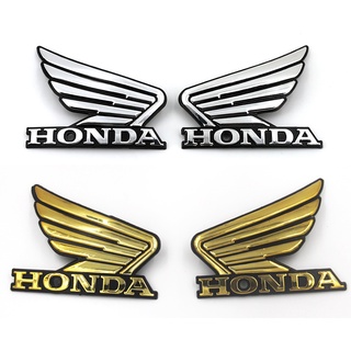 โลโก้ Honda Wing พลาสติก 1 คู่สำหรับสัญลักษณ์ถังน้ำมันเชื้อเพลิงรถจักรยานยนต์