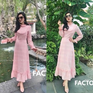 TwinsShopVip💗พร้อมส่ง TW4113 แม็กซี่เดรสลูกไม้ lace maxi dress