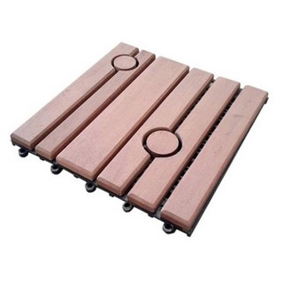 ทางเท้าไม้เต็ง ลาย CIRCLE 30x30 ซม. TENG WOODEN FLOOR DECKING SPRING CIRCLE 30X30CM