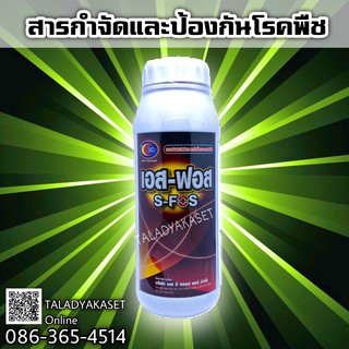 เอสฟอส 👍🏻✨เชื้อราคอรวง เชื้อราต่างๆ เชื้อแบคทีเรีย เชื้อไวรัส ขนาด 500 cc