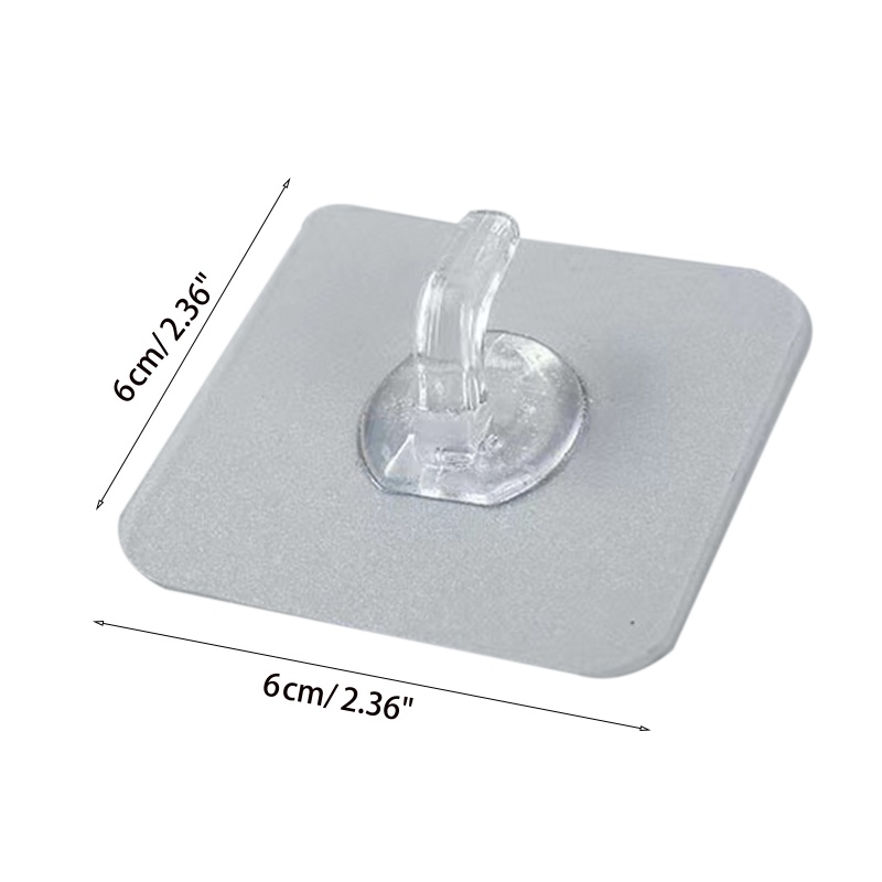 Wall Hook Strong Self Adhesive Transparent Suction Cup Heavy Load Rack