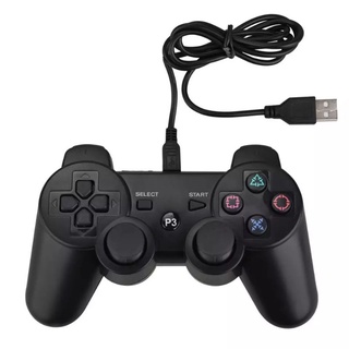 USB Wired Controller สำหรับ PS3จอยสติ๊กเกมคอนโทรลเลอร์ Joypad สำหรับ PS3 Dual การสั่นสะเทือน USB Gamepad PS3เกมคอนโซล