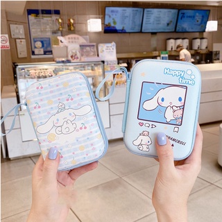 ลูกสุนัข Cinnamoroll Losto Pudding น่ารักกระเป๋าเก็บของที่ชาร์จ สาย USB กระเป๋าหูฟัง กระเป๋าจัดระเบียบ Gadget ดิจิตอล