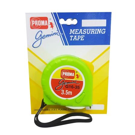 อุปกรณ์ ตลับเมตร PROMA GEMENI 3.5 ม. สีเขียว ใช้งานได้อย่างมั่นใจ