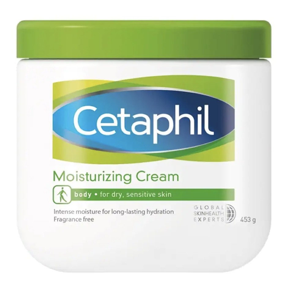 Cetaphil Moisturizing Cream Face & Body 453g. เซตาฟิล มอยเจอร์ไรซิ่ง ครีม สำหรับผิวแห้ง แพ้ง่าย