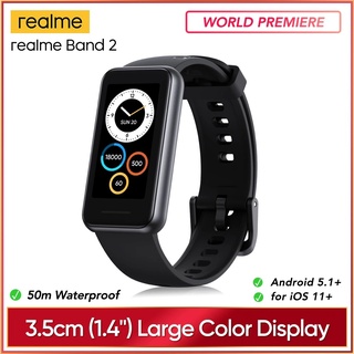 สร้อยข้อมือสมาร์ทวอทช์ realme Band 2 แม่เหล็ก วัดอัตราการเต้นหัวใจ ออกซิเจนในเลือด อเนกประสงค์ กันน้ํา