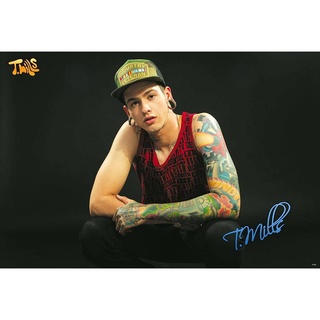 โปสเตอร์ T.Mills ทราวิส มิลส์ Travis Mills Rapper แร็ปเปอร์ รูปภาพ นักดนตรี วงดนตรี ภาพ โปสเตอร์ ติดผนัง สวยๆ poster