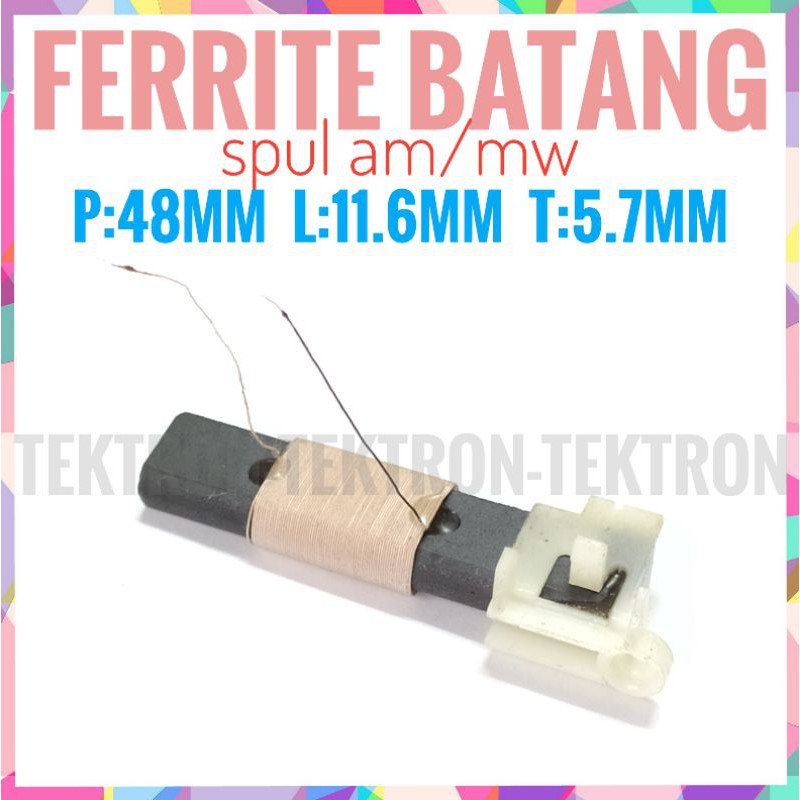 Ferrite วิทยุ Spool Rod AM MW Ferit เสาอากาศ 48 มม. ซื่อสัตย์