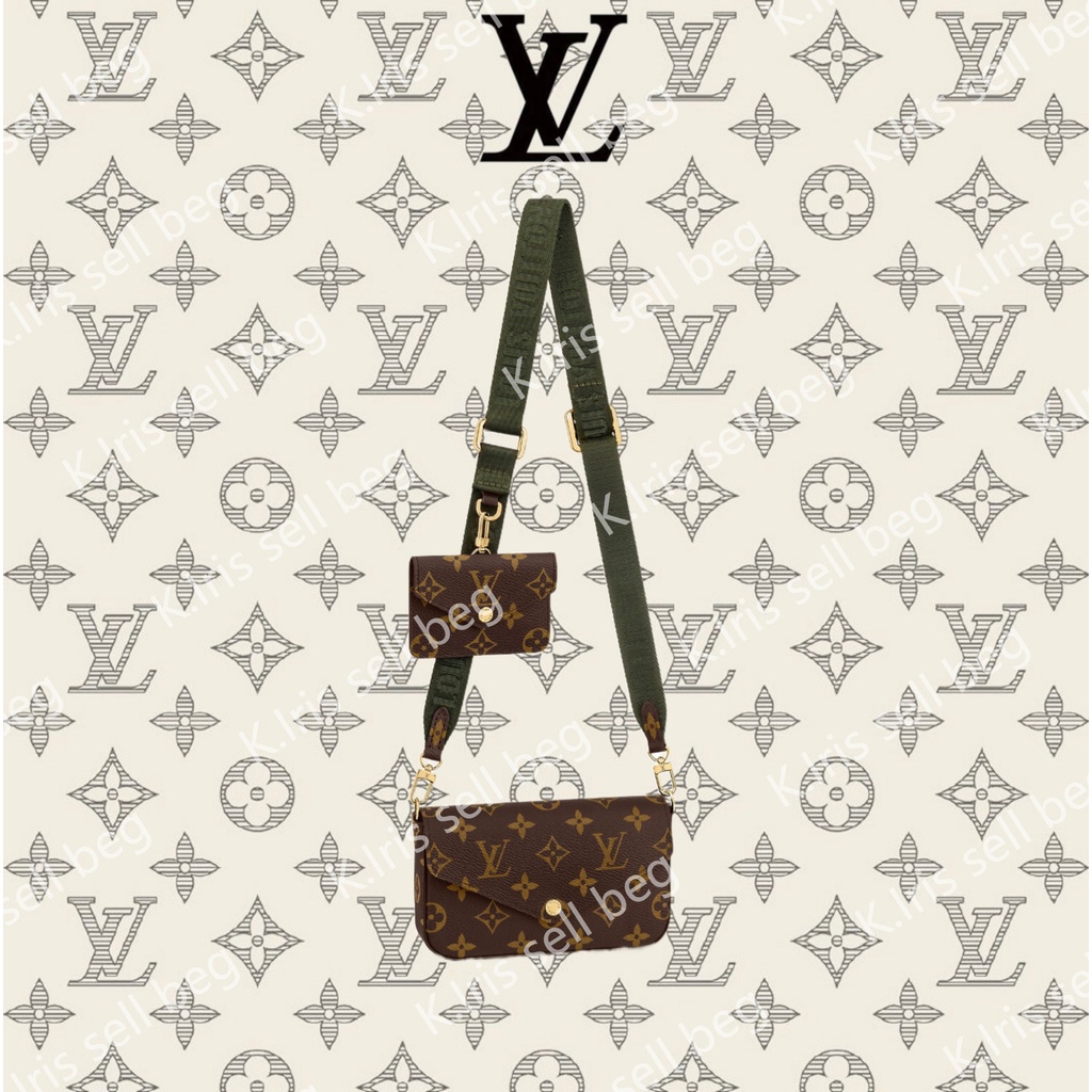 Louis Vuitton/ LV/ FÉLICIE STRAP &amp; GO กระเป๋าถือ