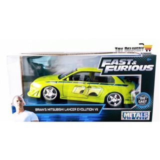 Fast and furious โมเดลรถเหล็ก 1/24 Mitsubishi Evolution Vlll