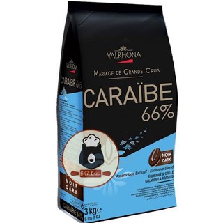 (Val Caraibe 66% 500g) เวโรนา พรีเมี่ยม ช็อคโกแลต Valrhona Caraibe 66%  500g