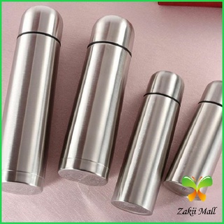 Zakii Mall กระติกน้ำสแตนเลสขนาดเล็ก 500ML 304 ความจุขนาดใหญ่ กระบอกน้ำสแตนเลสเก็บอุณหภูมิ ขวดน้ำพกพา