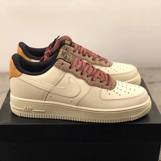 Air Force One AF1, Unisex, ทนทาน, รองเท้าผ้าใบน้ำหนักเบาพร้อมกล่อง