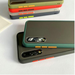 เคสขอบสีหลังขุ่น เคส A21S A10 A20 A30 A50 A50S A30S A20S A10S A01core  J7pro J7core