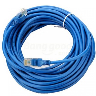 UTP Cable CAT5E สายแลน เข้าหัวสำเร็จรูป 20 เมตร (สีน้ำเงิน)