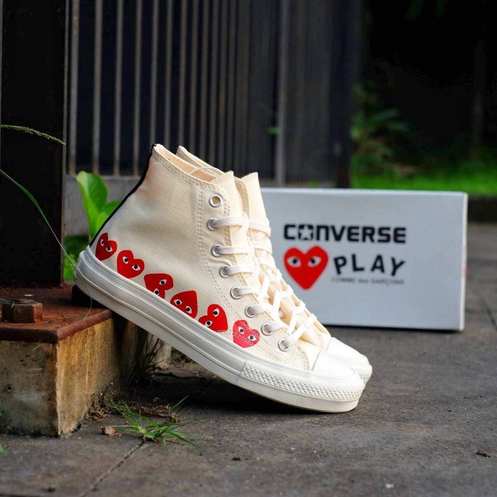 CONVERSE รองเท้า Cdg Hi Milk Risk สีแดง