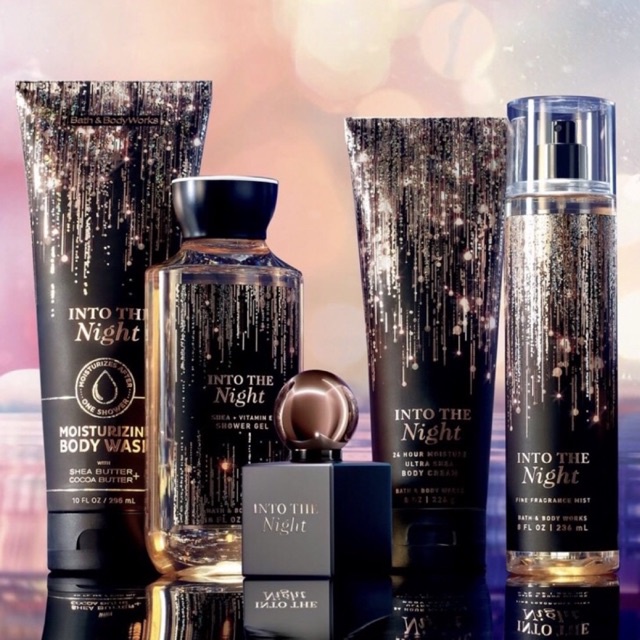 Bath & Body Works : Into The Night  Fine Fragrance Mist สเปรย์น้ำหอมฉีดหลังอาบน้ำกลิ่นหอมติดตัวตลอดว