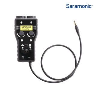 Saramonic SmartRig+ อินเทอร์เฟซรวมเสียงไมโครโฟน XLR,6.3มม. 2 ช่องและTRS 3.5มม.2 ช่องโมโนและสเตอริโอใช้กับกล้องและมือถือ