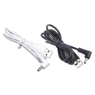 R* สายเคเบิลแจ็คพาวเวอร์ USB เป็น DC 3 5x1 35 มม. 90 องศา 1 เมตร สําหรับพัดลม USB นาฬิกาหม้อน้ํา