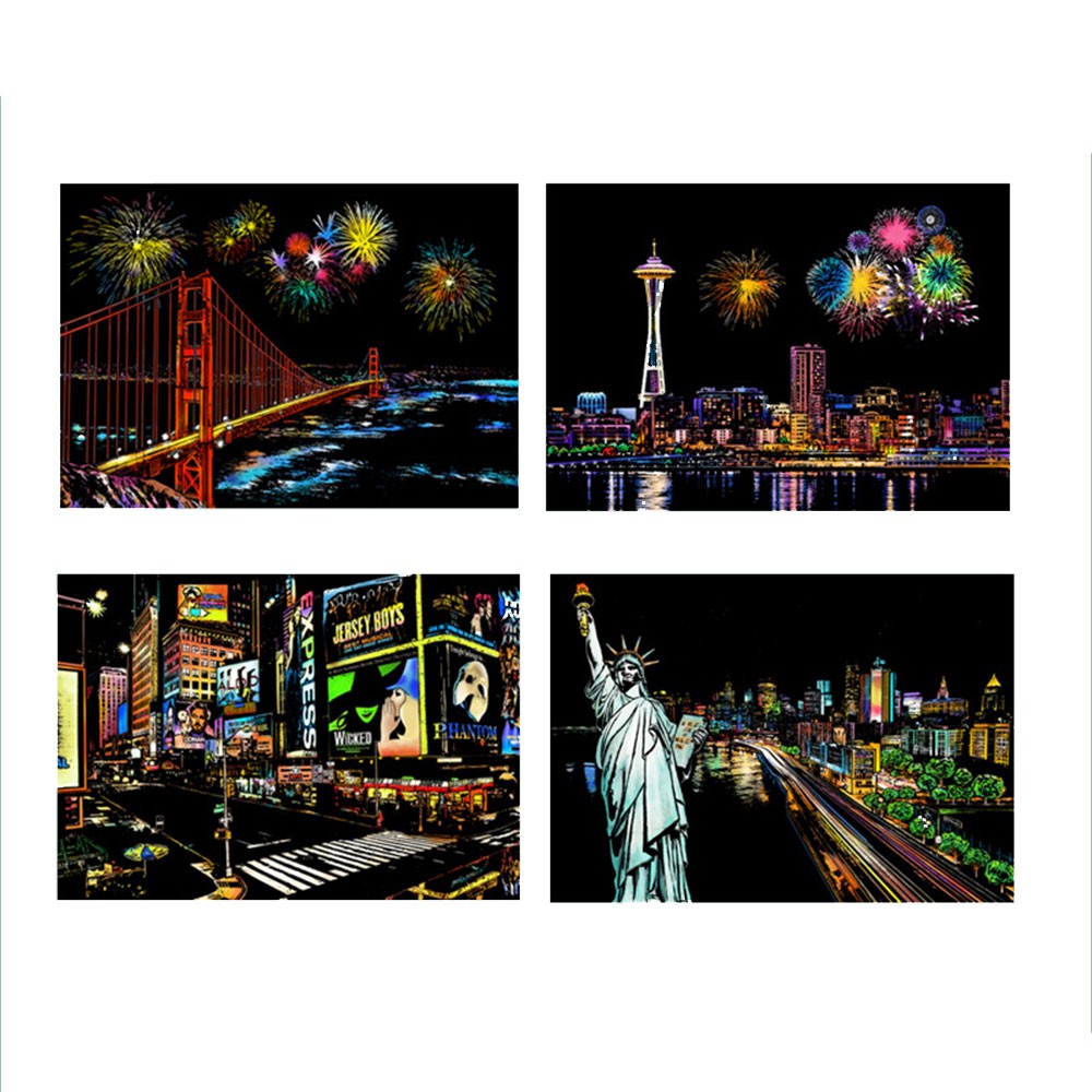 Art Painting Paper Magic Scratch Art Painting Paper Magic Scratch Paper ...