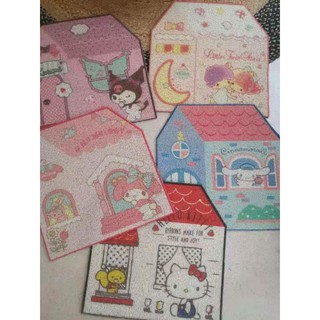 พร้อมส่งในไทย⭐พรมเช็ดเท้า(ขนาดใหญ่) แบบดักฝุ่น ทรงบ้าน และทรงกล่องของขวัญ