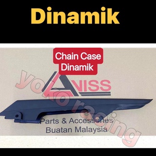 Modenas DINAMIK120 DINAMIK 120 CHAIN CASE CHAIN COVER PETI RANTAI HALF INNER HITAM SET PNP XCITE 130 X-CITE 130