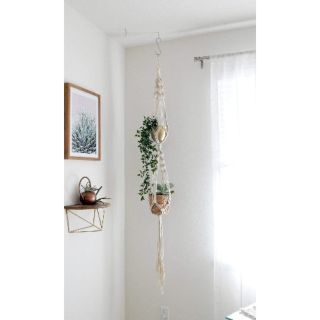 Macrame มาคราเม่ 2 ชั้น​ ที่แขวนต้นไม้