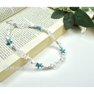 Choker - STAR - Handmade สร้อยคอหิน สร้อยลูกปัด สร้อยไปทะเล สร้อยโชคเกอร์ สร้อยhandmade