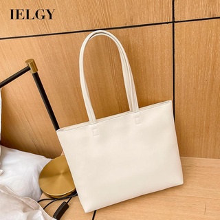 IELGY womens large capacity simple portable shoulder bag casual all-match tote bag