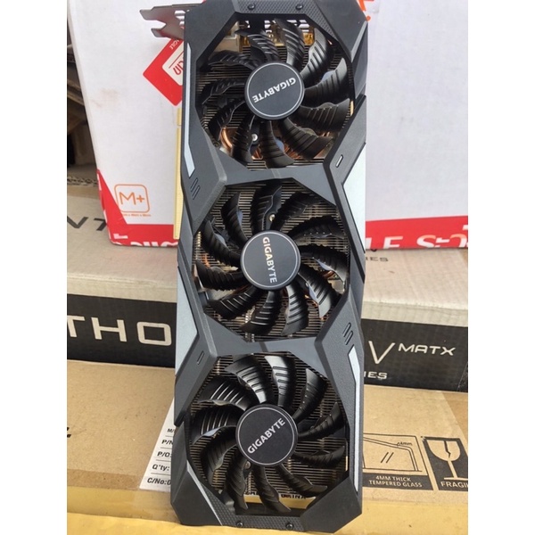gig rtx2080ti gaming oc 11gb มีกล่อง สภาพสวยสุดๆ ไร้ตำหนิ แรม samsung ประกัน jib 22/4/2022