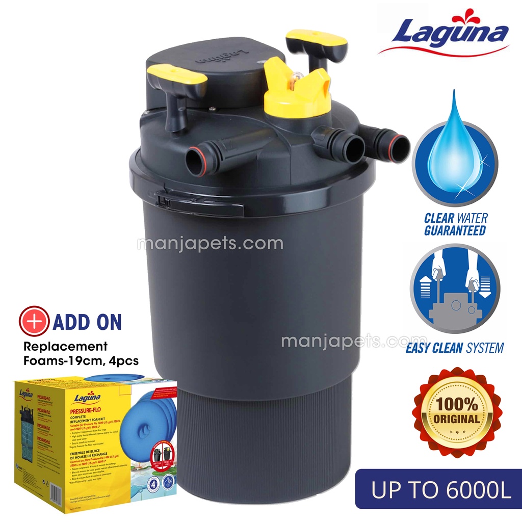 Laguna Pressure-Flo Pressurised UVC Filter 6000L สําหรับบ่อปลา Koi (PT1716)