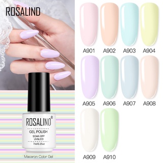 Rosalind อุปกรณ์ตกแต่งเล็บเจลมาการองสีทาเล็บ 7 มล. Led / Uv